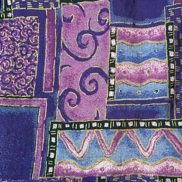 {Red Rock Reflections} SET: Vintage 90s Patchwork Ruffled Skirt & Vest - Picture 12 of 15